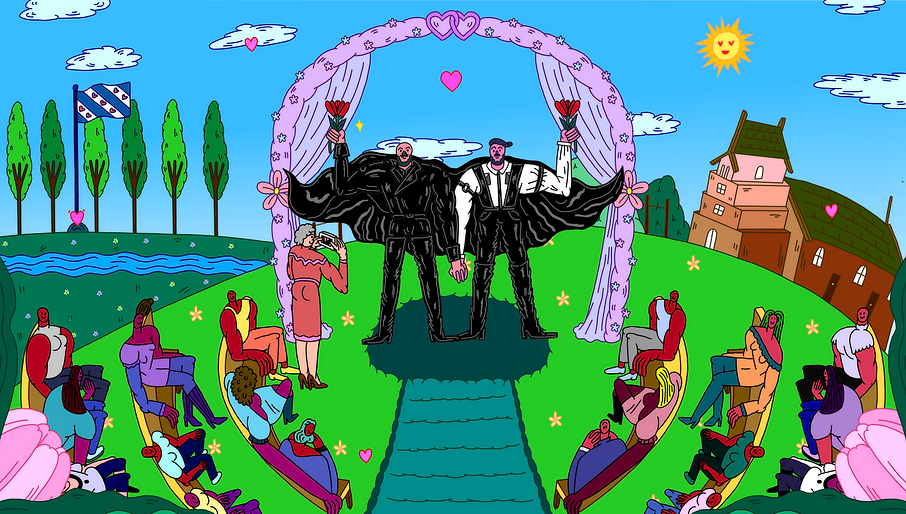 Kilometers of love  - Not to scale