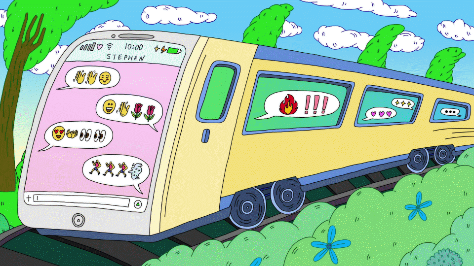 Kilometers of love  - Not to scale